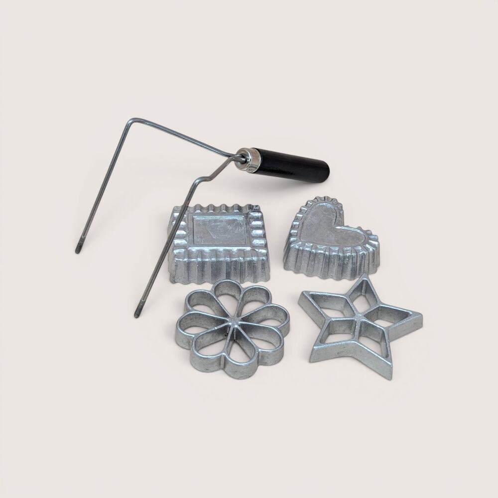 Vintage Nordic Ware Double Rosette and Timbale Iron Set